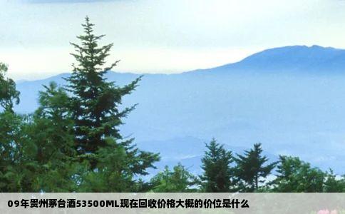 09年贵州茅台酒53500ML现在回收价格大概的价位是什么