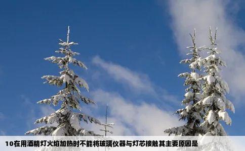 10在用酒精灯火焰加热时不能将玻璃仪器与灯芯接触其主要原因是