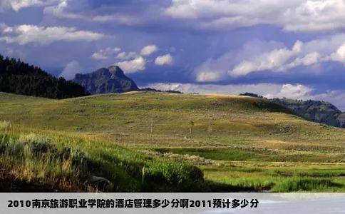 2010南京旅游职业学院的酒店管理多少分啊2011预计多少分