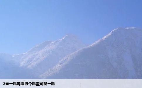 2元一瓶啤酒四个瓶盖可换一瓶