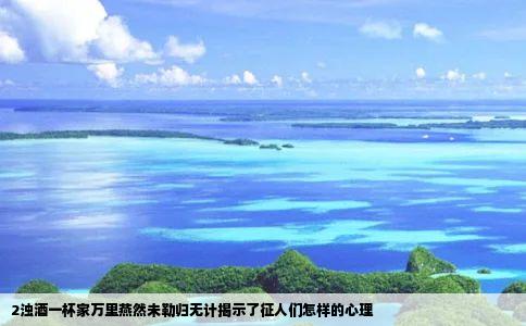 2浊酒一杯家万里燕然未勒归无计揭示了征人们怎样的心理