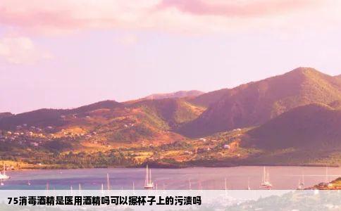 75消毒酒精是医用酒精吗可以擦杯子上的污渍吗
