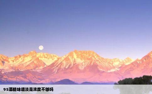 95酒精味道淡是浓度不够吗
