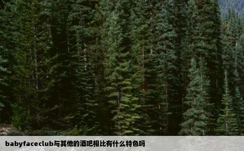 babyfaceclub与其他的酒吧相比有什么特色吗