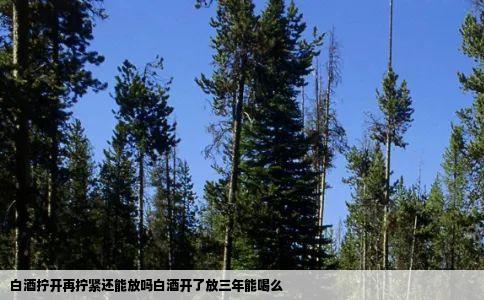 白酒拧开再拧紧还能放吗白酒开了放三年能喝么