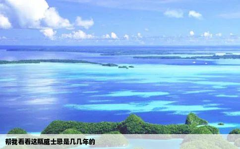 帮我看看这瓶威士忌是几几年的