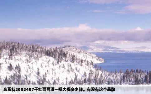 奔富特2002407干红葡萄酒一瓶大概多少钱。有没有这个品牌