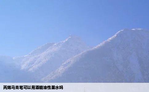 丙烯马克笔可以用酒精油性墨水吗