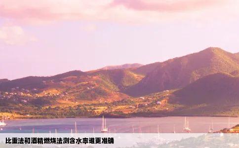 比重法和酒精燃烧法测含水率谁更准确