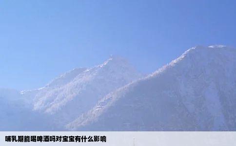 哺乳期能喝啤酒吗对宝宝有什么影响