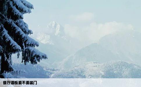 餐厅酒柜要不要装门