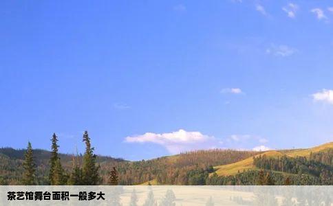 茶艺馆舞台面积一般多大