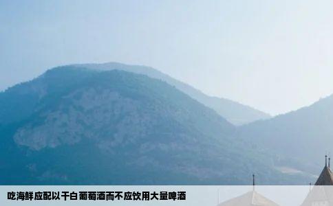 吃海鲜应配以干白葡萄酒而不应饮用大量啤酒