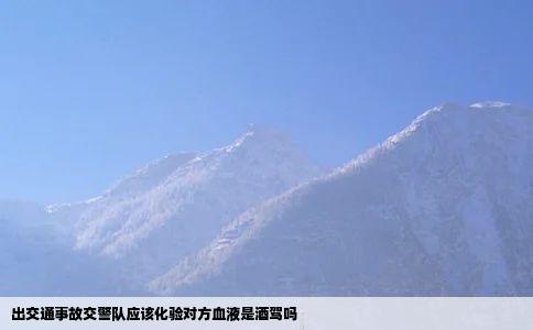 出交通事故交警队应该化验对方血液是酒驾吗