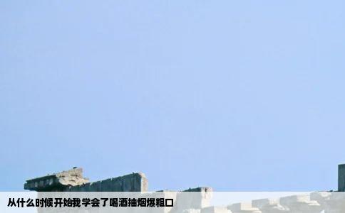 从什么时候开始我学会了喝酒抽烟爆粗口