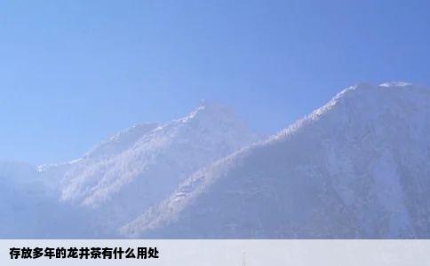 存放多年的龙井茶有什么用处