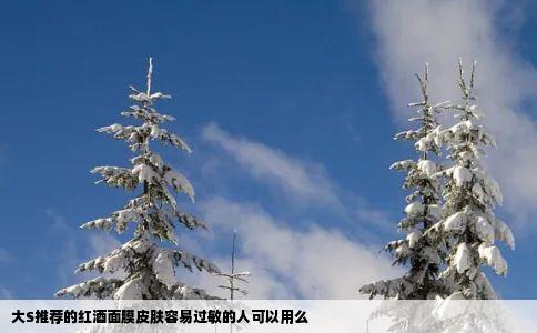 大S推荐的红酒面膜皮肤容易过敏的人可以用么