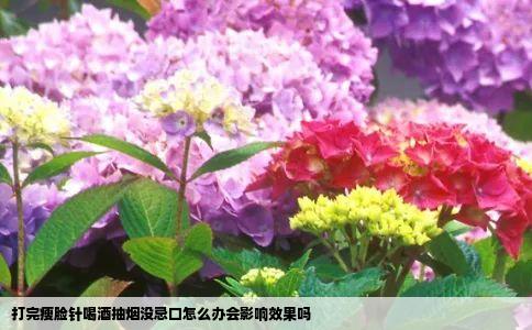 打完瘦脸针喝酒抽烟没忌口怎么办会影响效果吗