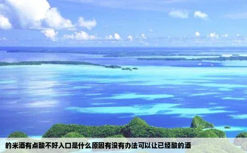 的米酒有点酸不好入口是什么原因有没有办法可以让已经酸的酒