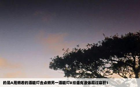 的是A用燃着的酒精灯去点燃另一酒精灯B给盛有液体超过容积1