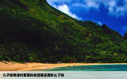 儿子结婚请村里面的叔侄喝喜酒怎么下贴