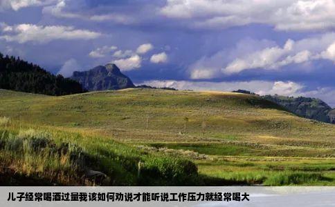 儿子经常喝酒过量我该如何劝说才能听说工作压力就经常喝大