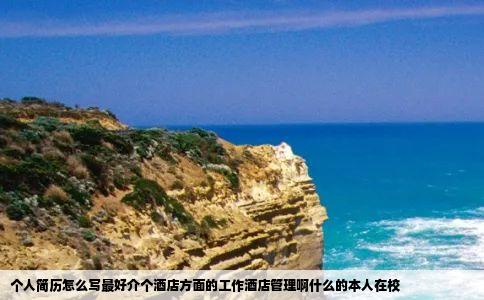 个人简历怎么写最好介个酒店方面的工作酒店管理啊什么的本人在校