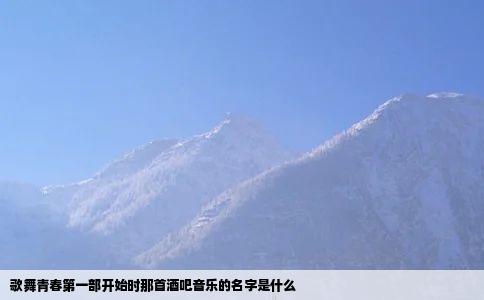 歌舞青春第一部开始时那首酒吧音乐的名字是什么