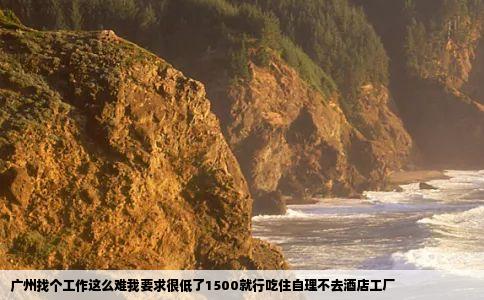 广州找个工作这么难我要求很低了1500就行吃住自理不去酒店工厂