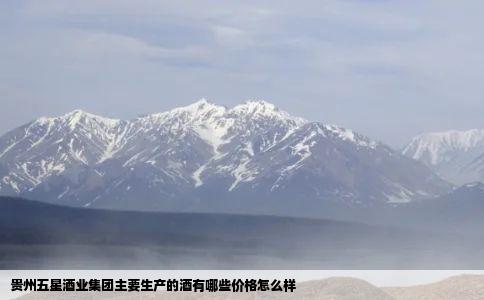 贵州五星酒业集团主要生产的酒有哪些价格怎么样