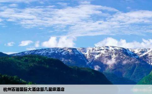 杭州百瑞国际大酒店算几星级酒店