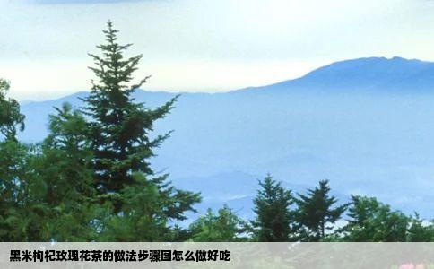 黑米枸杞玫瑰花茶的做法步骤图怎么做好吃