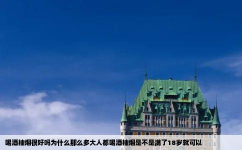 喝酒抽烟很好吗为什么那么多大人都喝酒抽烟是不是满了18岁就可以