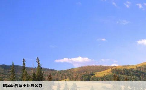 喝酒后打嗝不止怎么办