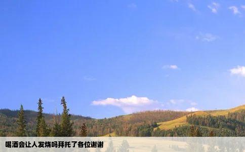 喝酒会让人发烧吗拜托了各位谢谢
