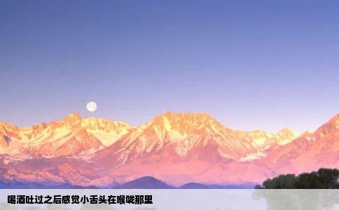 喝酒吐过之后感觉小舌头在喉咙那里