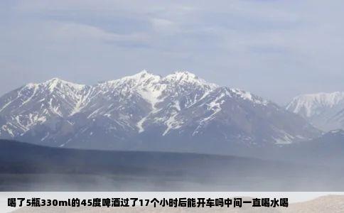 喝了5瓶330ml的45度啤酒过了17个小时后能开车吗中间一直喝水喝