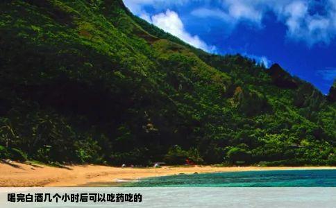喝完白酒几个小时后可以吃药吃的