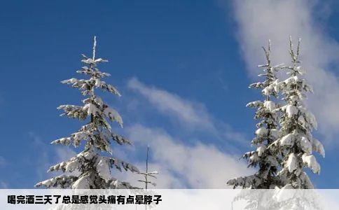 喝完酒三天了总是感觉头痛有点晕脖子