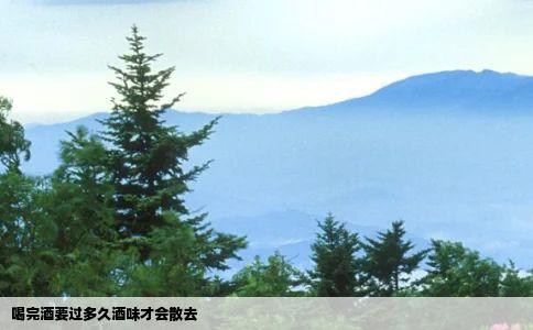 喝完酒要过多久酒味才会散去