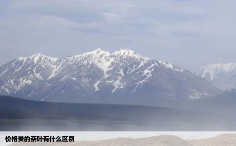 价格贵的茶叶有什么区别