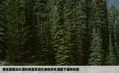 简答题简述白酒的类型及其代表性的名酒属于哪种类型