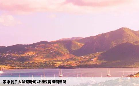 家中剩余大量茶叶可以通过网络销售吗