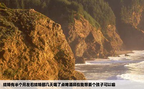 结婚有半个月左右结婚那几天喝了点啤酒现在我想要个孩子可以嘛