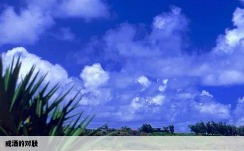 戒酒的对联