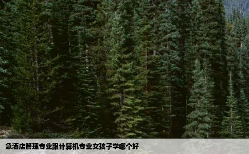 急酒店管理专业跟计算机专业女孩子学哪个好
