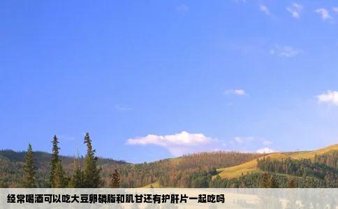 经常喝酒可以吃大豆卵磷脂和肌甘还有护肝片一起吃吗