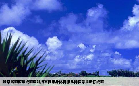 经常喝酒应该戒酒否则损害健康身体有哪几种信号提示你戒酒