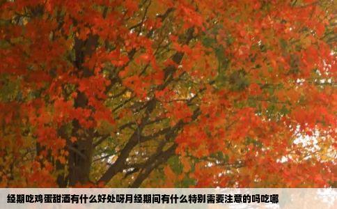 经期吃鸡蛋甜酒有什么好处呀月经期间有什么特别需要注意的吗吃哪