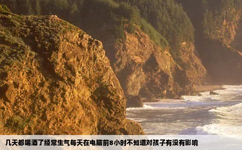 几天都喝酒了经常生气每天在电脑前8小时不知道对孩子有没有影响